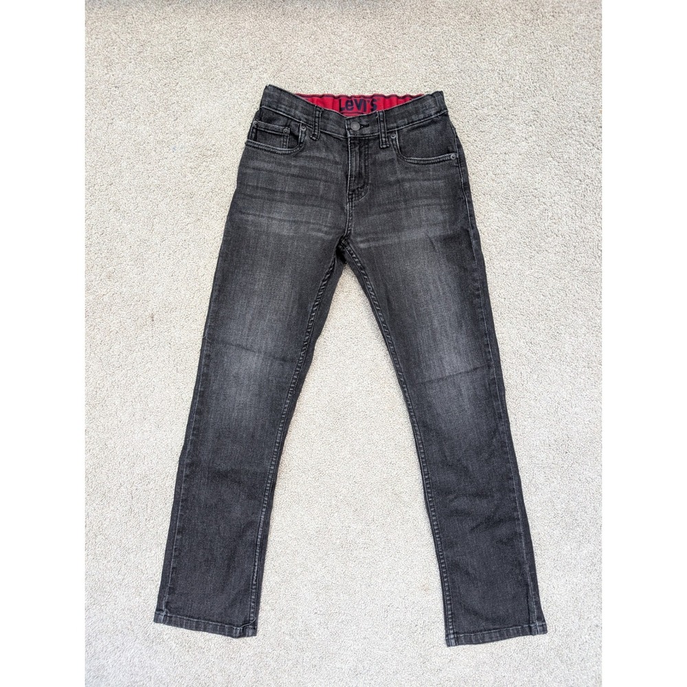 Levi's 511 Slim Jeans Boys 14 Reg Cotton Blend Gray Adjustable Waistband
